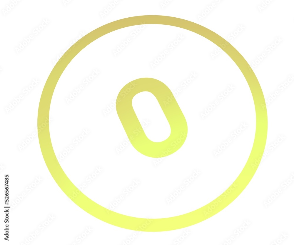 Poster Colored number or number in a circle from a gradient. Enumeration and numbering.