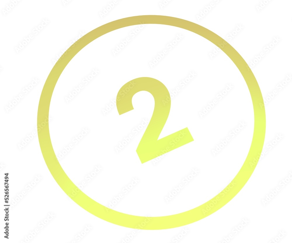 Poster Colored number or number in a circle from a gradient. Enumeration and numbering.
