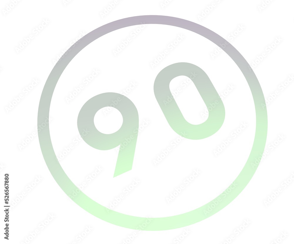 Poster colored number or number in a circle from a gradient. enumeration and numbering.