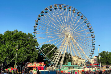 Brussels eye in a public fairgound in Bruxelles