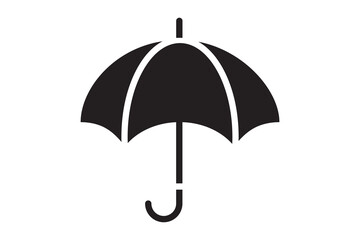 Umbrella rain protection vector icon. Parasol for rainy day protect.
