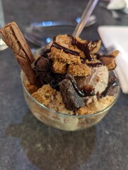 chocolate and cinnamon