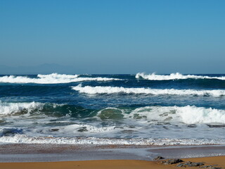 mar olas oleaje surf playa azul cantabria españa