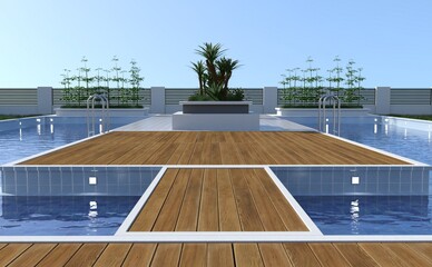 Modern Home Swimming Pool in Sunshine