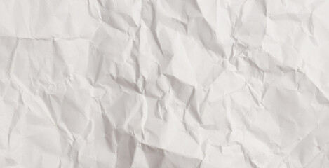 Crumpled torn craft paper blank texture copy space horizontal long background.