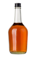 whiskey bottle isolated