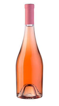 rose wine bottle