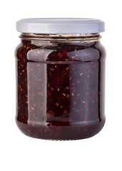 jam jar glass isolated