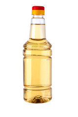 Plastic bottle with apple vinegar