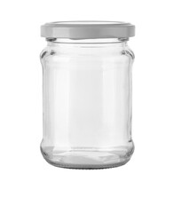 glass jar isolated