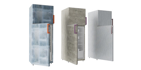 kitchen furniture concept, refrigerator