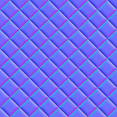 Fototapeta na wymiar Tiled normal map. Normal map texture. And complete seamless pattern.