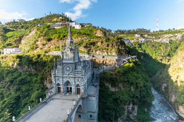 views of las lajas sanctuary, colombia © jon_chica