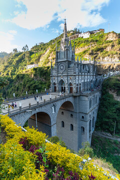 views of las lajas sanctuary, colombia