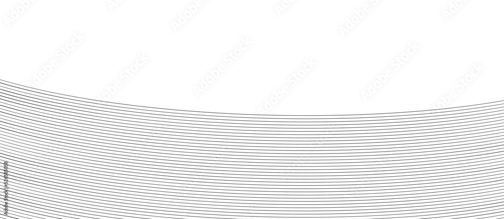 Aufkleber stylized line art background. minimal round lines abstract tech background. abstract wave element fo