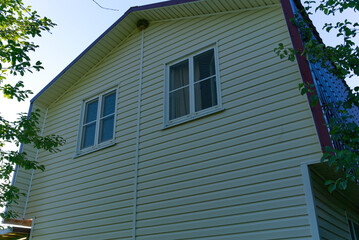 Country house in summer. Day. Clear weather