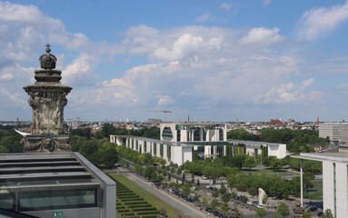 Obraz premium Blick von der Aussichtsterrasse des Reichstages
