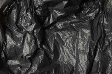 Fototapeta na wymiar Black Garbage Bag Texture