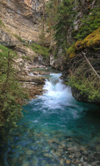 Johnston Canyon lower falls, banff national park, alberta, canada