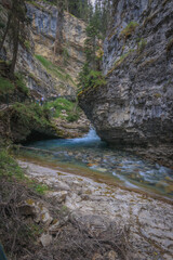 Johnston Canyon lower falls, banff national park, alberta, canada
