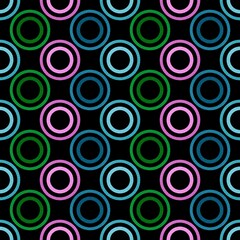 Geometric circle seamless polka dots pattern for wrapping paper and clothes print and kids accessories