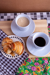 coffee and croissant