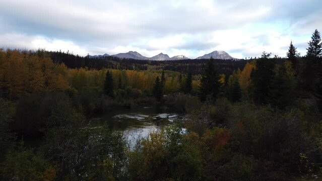 The Canadian Rockies in the late fall