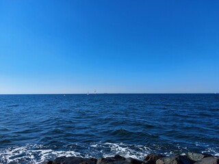 Baltic sea in rostock, warnemünde, germany