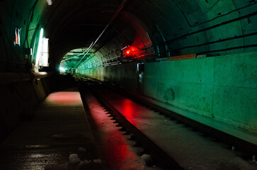 Light Rail Transit Line 5 Tracks and Tunnel