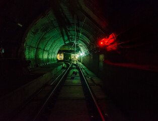 Light Rail Transit Line 5 Tracks and Tunnel