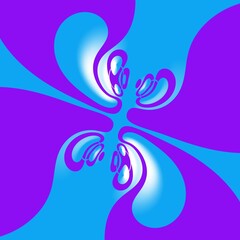 Abstract background with violet blue shapes