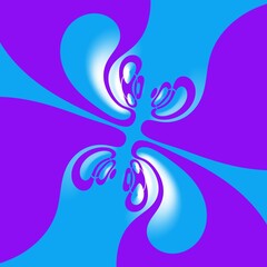 Obraz premium Abstract background with violet blue shapes