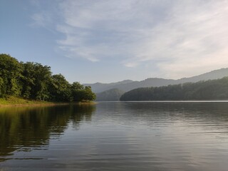 lake and clouds
