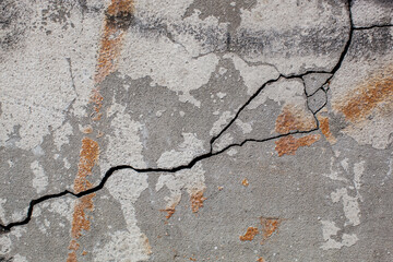 closeup texture cracked wall