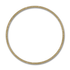 Gold Metallic Circle Frame