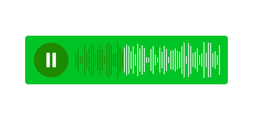 Paused and playing audio message