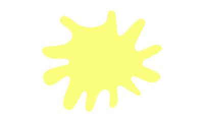 Obraz premium yellow color splash