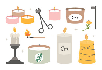 Set of candles