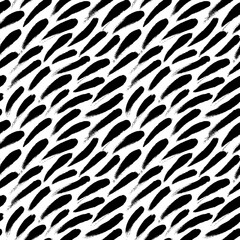 Abstract background with diagonal brush strokes. Vector bold black smears. Simple decorative vector texture for web, print or design. Hand drawn grunge seamless pattern with short diagonal lines