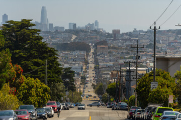 Obraz premium Riding on the streets of San Francisco