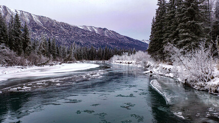river in winter
