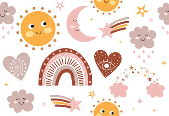 Cute seamless pattern