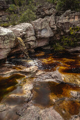 waterfall in the town of Mucuge, State of Bahia, Brazil
