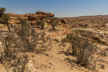 Landscape around Laas Geel rock paintings, Somaliland