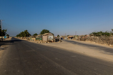 Naklejka premium Two roads in Berbera, Somaliland