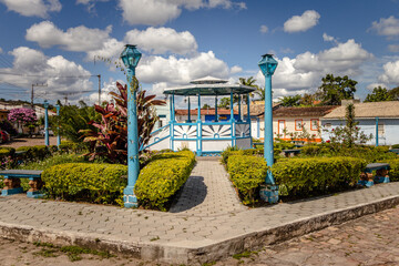 Naklejka premium bandstand in the city of Mucuge, State of Bahia, Brazil