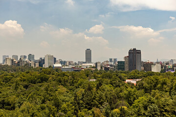 Fototapeta premium Park near the Castillo de Chapultepec in Mexico City
