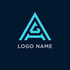 letter a g logo image