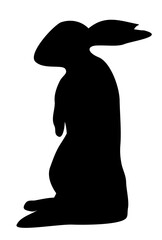 卯　年賀状　シルエット　アイコン