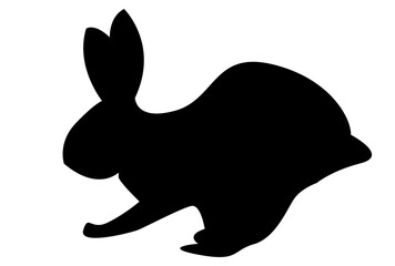 卯　年賀状　シルエット　アイコン